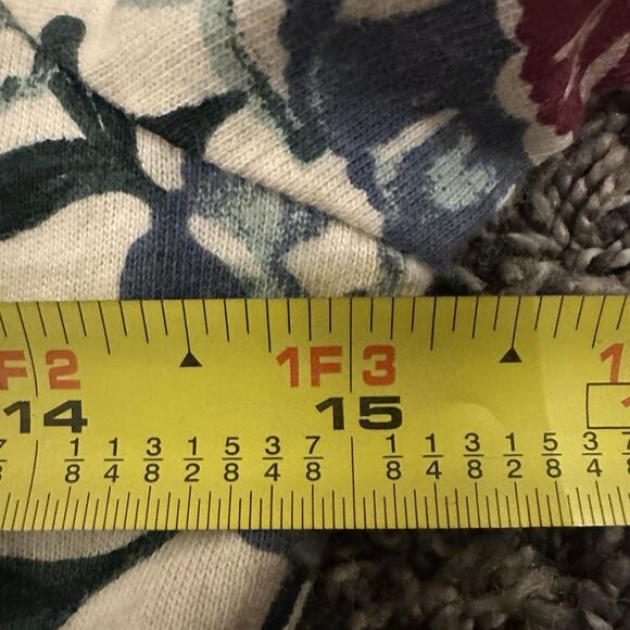 Tea Collection Wrap Front Taiyo Dress Girls 12 Long Sleeve Oatmeal Floral - Picture 11 of 13